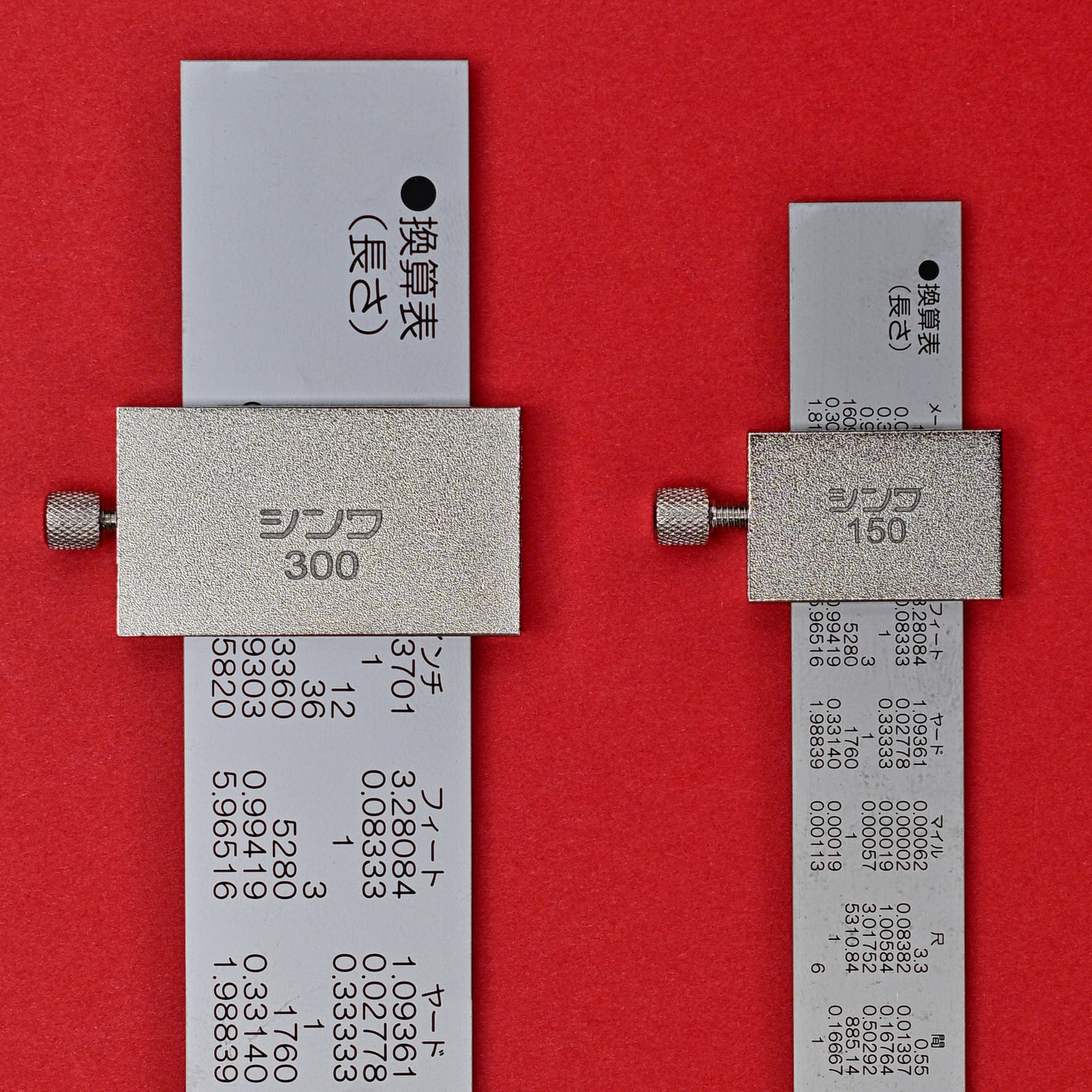 SHINWA pick up scale ruler stopper 15cm 30cm Stainless 13131 13134 ...