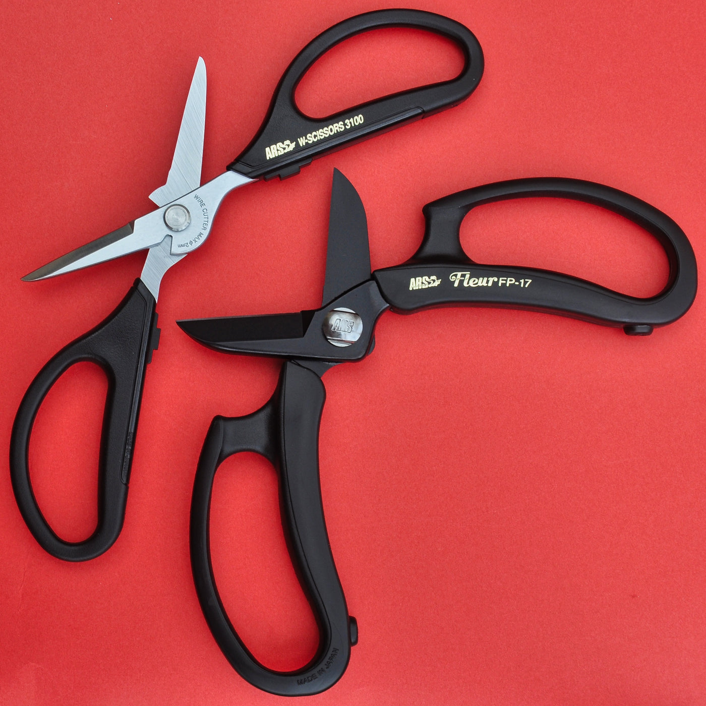 Flower scissors ARS professional FP-17-BK 3100-BK Made in Japan - Osaka  Tools