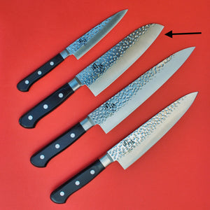 Conjunto de 4 facas KAI marteladas em aço inoxidáve santoku Chef Japão