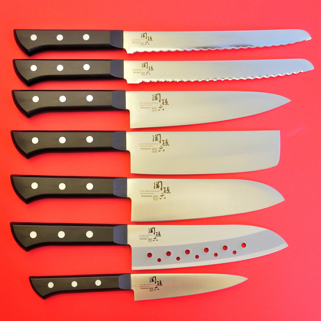 KAI set de 7 couteaux WAKATAKE Santoku Chef pain Japon japonais