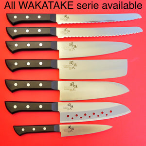 Japonés Kai Seki magoroku cuchillo del Chef WAKATAKE Japón