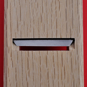 Nahaufnahme Rückansicht Rückseite Holzhobel "Rokube" Kanna 45mm Japan Japanisch Hobel