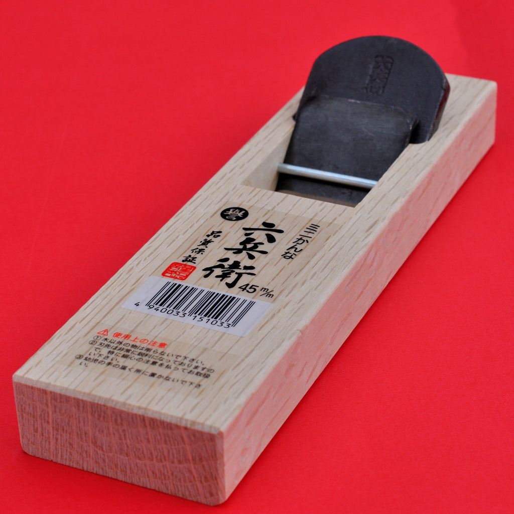 Cepillo japonés para madera "Rokube" japonesa Kanna 45mm Japón Rokubei