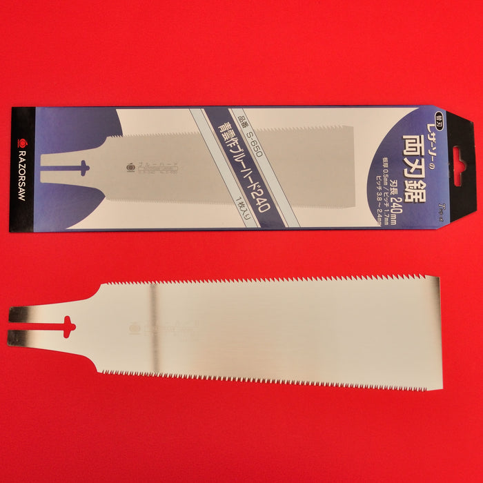 Gyokucho Razor Saw "Blue Steel" Ryoba - Japanese Saw - Professional - Foto 13