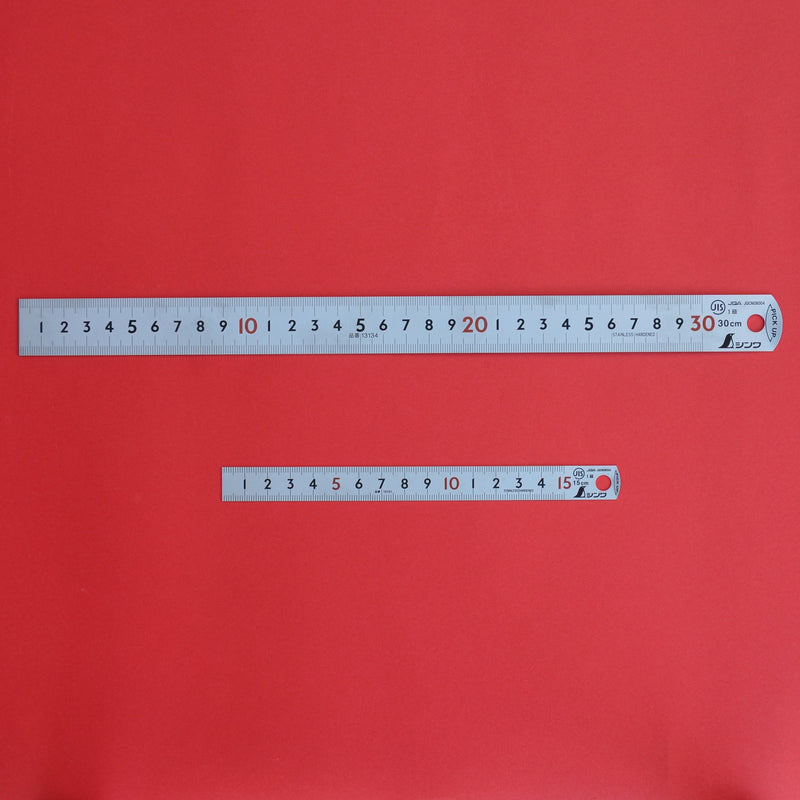 SHINWA pick up scale ruler 15cm 30cm Stainless 13131 13134 - Osaka Tools
