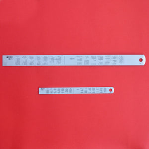 Règle SHINWA 15cm 30cm 13131 13134 acier inoxydable