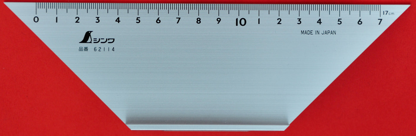 Shinwa Square Ruler SHINWA Square Layout Miter ruler 45 + 90 Degrees 62114 aluminum Japan ...