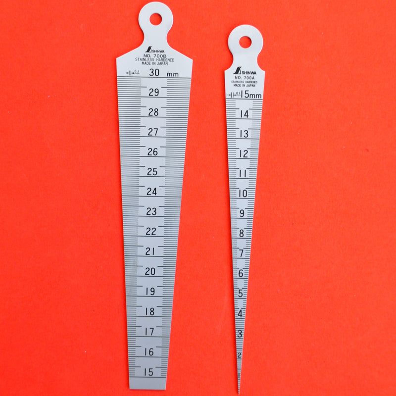 ぴぎち SHINWA SET 2 Taper 1 to 30mm Welding Gauge 700A 700B 62600 62605