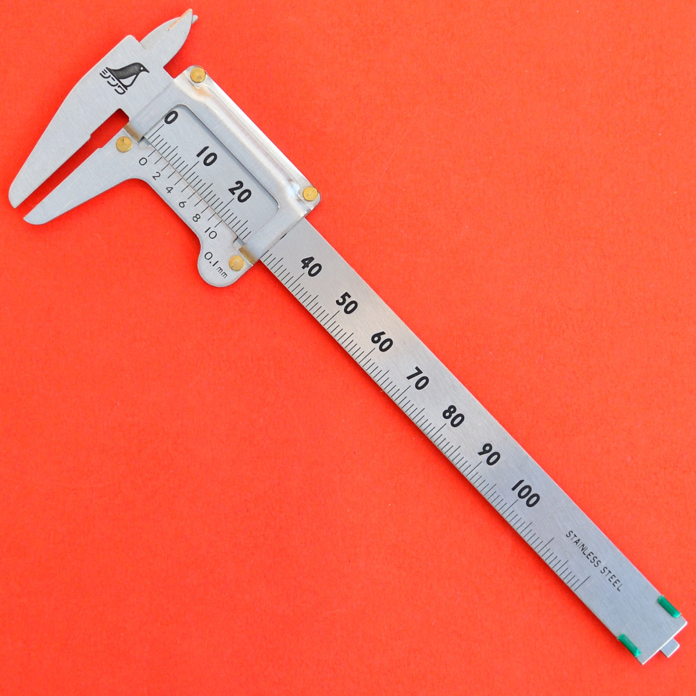 SHINWA 100mm caliper ruler 0.1mm 19518 Stainless steel Metric - Osaka Tools
