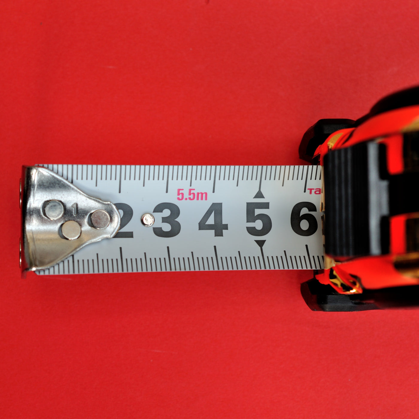 Tajima Measuring Tape, Red, 5m x 25 mm - PowerToolMate