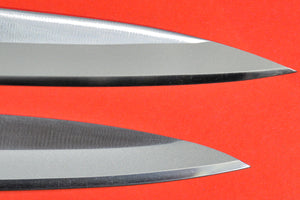 Primer plano 2 cuchillos Tojiro yanagiba FU-1059 FU-1057 240mm 300mm Fuji Japón Japonés