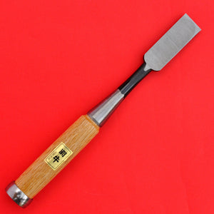 Back side 21mm Japanese Tōgyū Chisel oire nomi Made in Japan Carbon steel tool woodworking carpenter