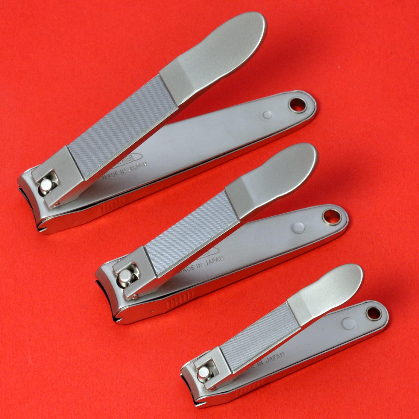 Foot Nail Clippers with Nail Catcher, White- Made in Germany