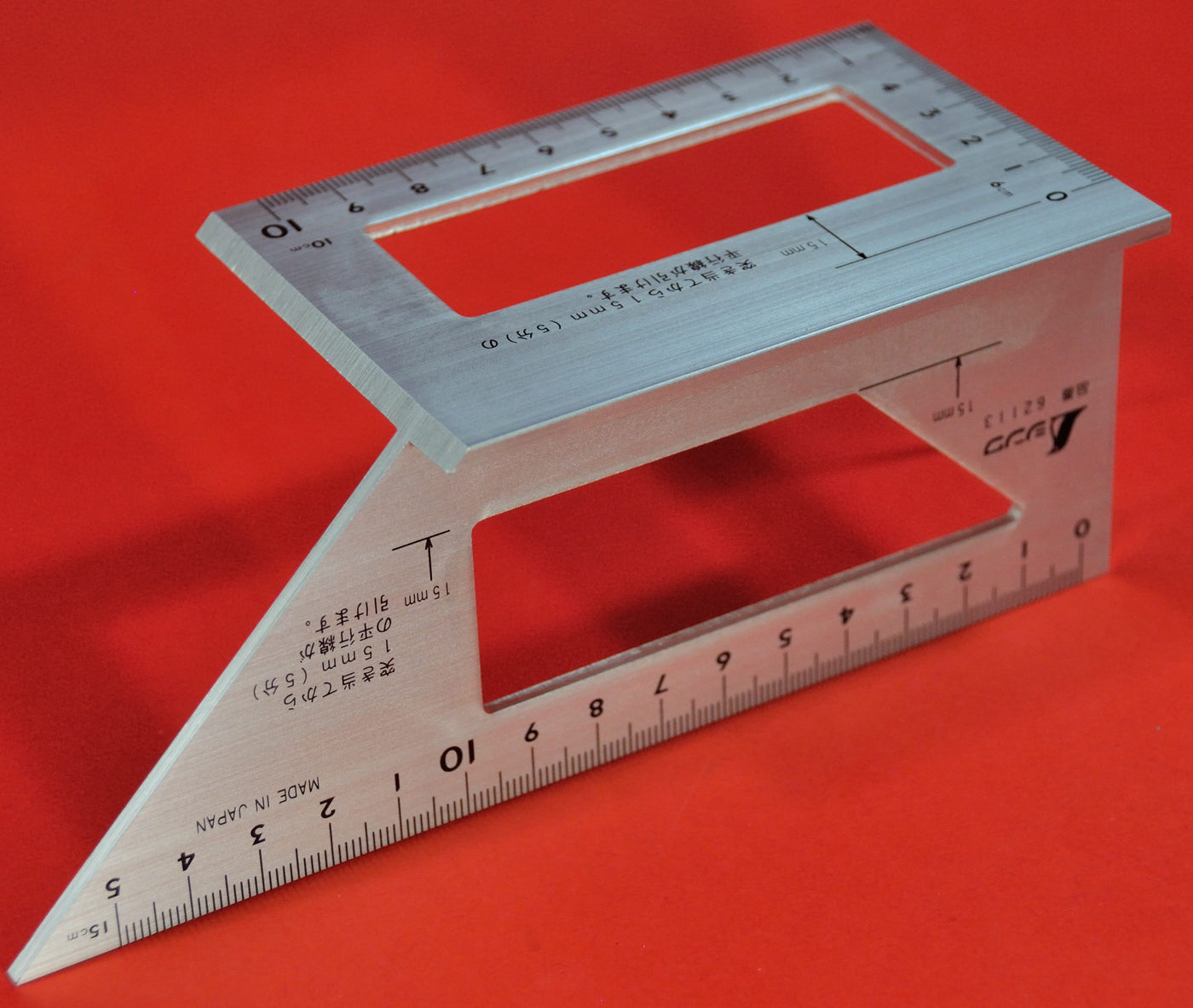 SHINWA Square Layout Miter ruler 45 + 90 Degrees 62113 aluminum Japan ...