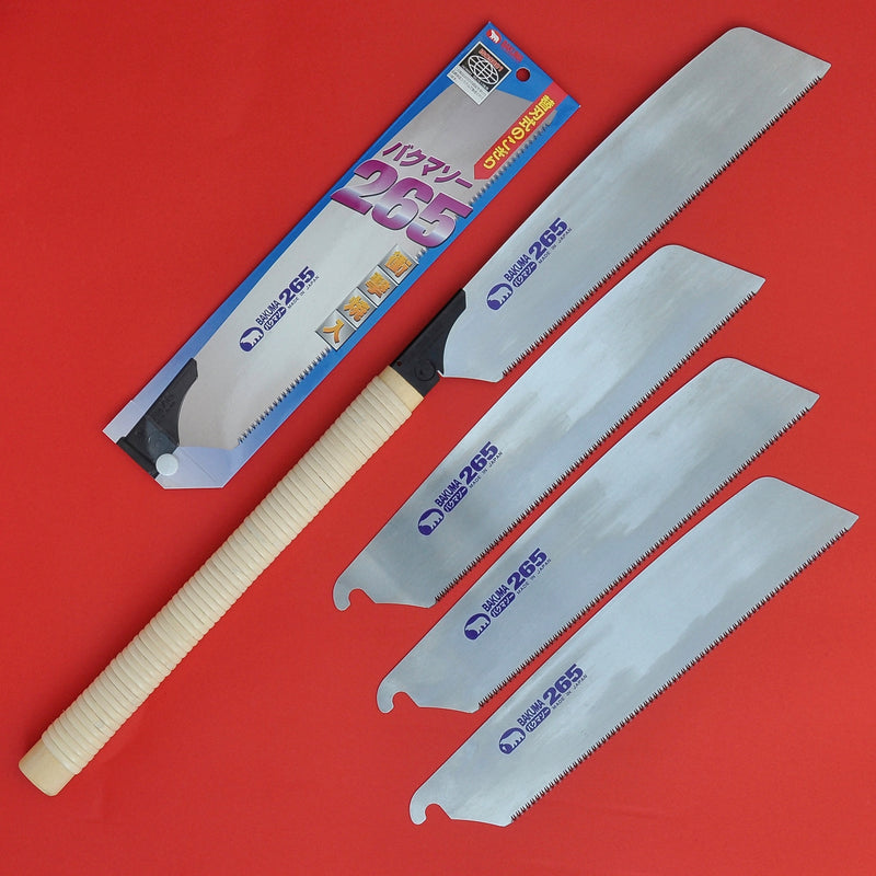Single edged BAKUMA KATABA saw 265mm + 3 spare blades made