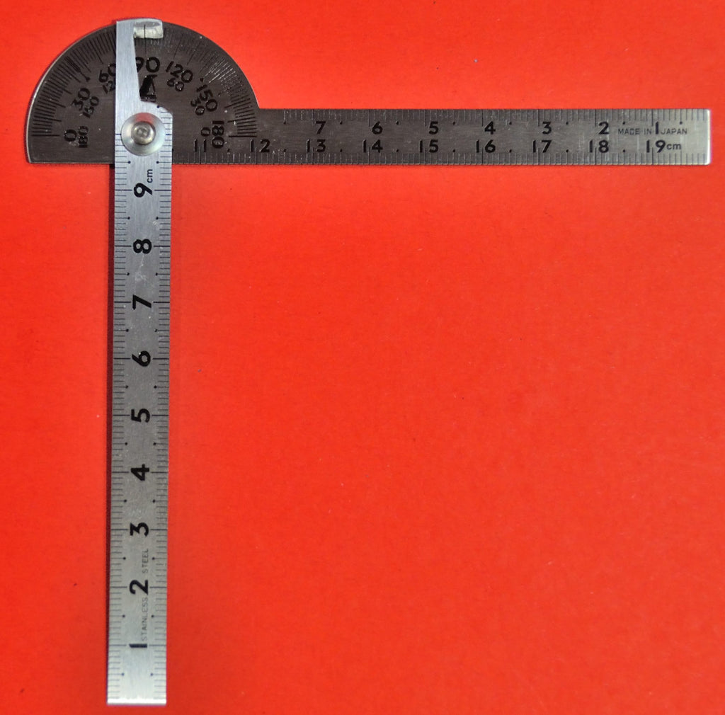 SHINWA Winkelmesser 10cm Edelstahl 62995 Japan Japanisch Werkzeug